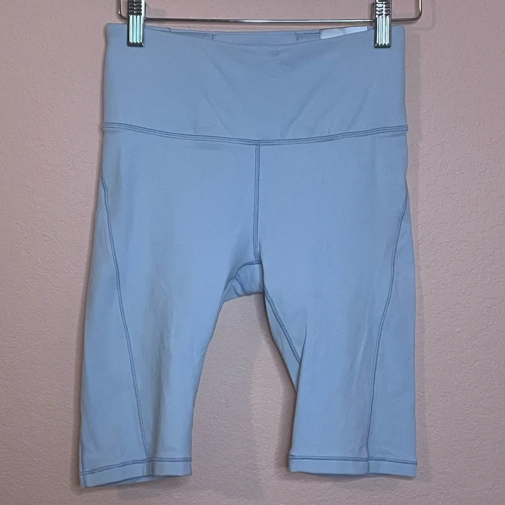 CALIA High Rise 10” Bike Shorts Size XS Halogen Blue NWT